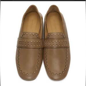 Isabel Marant Feevon Tan Leather Loafers Brown Sz 39
